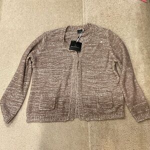 Elegant Brown Cardigan by Charter Club